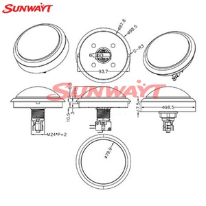 Botón de Inicio LED Iluminado de 100mm para Máquinas Recreativas, Accesorios para Interruptores de Máquinas de Monedas, para Juegos Operados con Monedas - Product Image 6