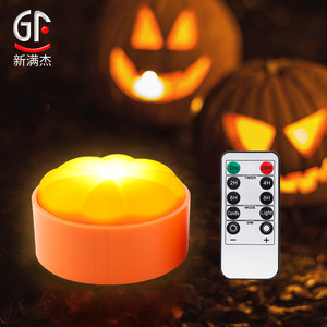 Nueva Decoración de Halloween con Calabaza Luminosa Naranja para Exteriores con Control Remoto / Temporizador LED - Product Image 1