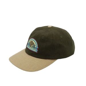 <b>Mens</b> 6-Panel Dad Baseball Hat Soft Unstructured <b>Cap</b> with Curved Brim and <b>Flat</b> Embroidery Logo Made From Hemp Fabric - Product Image 1