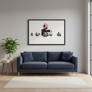 Elevate Your Space with Printed Graffiti Canvas Art Print,<b>BLACK</b> <b>FRAMED</b> CANVAS - Product Image 3