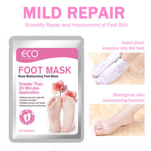 Masque pour les pieds à <span class=keywords><strong>la</strong></span> rose-Lot de 3 masques exfoliants pour les pieds secs et fissurés, les callosités et les peaux mortes-281272 - Product Image 5