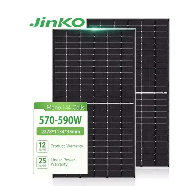 Jinko Tiger Neo N-type Solar Panel 550W 570W 575W 580W 585W 590W Jinko Zonnepaneel Bifacial Module Solar Panels with Dual Glass