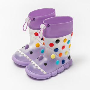 New Style Versatile Boys and Girls' Shark Rain Boots, Waterproof and Suitable for Wearing Outside, <b>Baby</b> Cartoon <b>Water</b> <b>Shoes</b> - Product Image 6