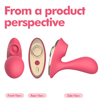 Tragbarer Slip-Vibrator mit Magnetclip, Klopf- und Vibrationsfunktion, Doppelstimulation für G-Punkt und Klitoris, USB-Aufladbar, Wasserdicht