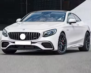 Kit de actualización de parachoques trasero Mercedes-Benz Clase S W217, fijación con tornillos, con recortes para escape, nuevo para retrofit 2015-2020 - Product Image 4