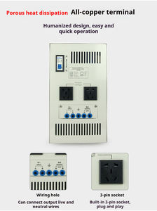 Стабилизатор напряжения 5000 Вт, 220 В, интеллектуальный, полностью автоматический, однофазный, для переменного тока - Product Image 6
