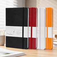Stock disponible, pour négociations professionnelles, carnet en similicuir avec sangle, plusieurs couleurs, pour notes de cours, direct usine