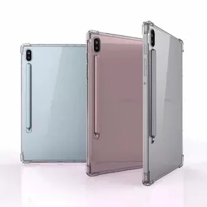 שקוף עמיד הלם מגן מקרה עבור Samsung Tab S8 2022 11 אינץ X700 X706 ברור שקוף מגן כיסוי אחורי