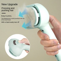 Brosse à vapeur automatique en plastique de haute qualité avec fonction de pulvérisation et de massage, facile à utiliser, efficace pour éliminer les poils d'animaux (chats)