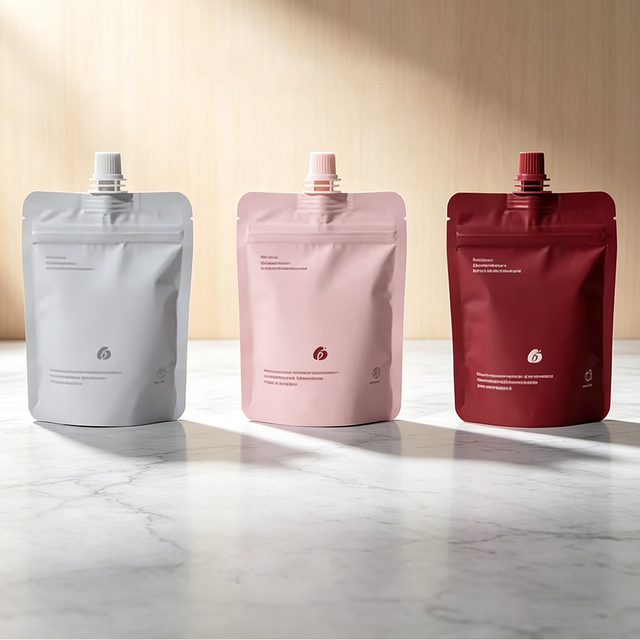 Custom Printed Spout Pouch Stand up Plastic Bag Drink Juice Refill Liquid Food Packaging Bag with Suction Nozzle