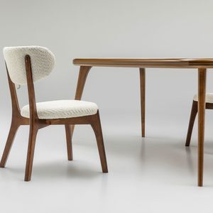 Ensemble de table à manger en bois massif Stella Durable, 6 pièces, design moderne du milieu du siècle, pour la maison et les restaurants - Product Image 4