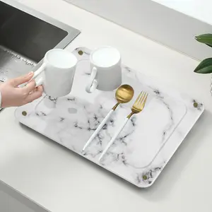 Diatoous ous toprak lavabo Caddy anında kuru mutfak lavabo organizatör sünger tutucu mutfak banyo için