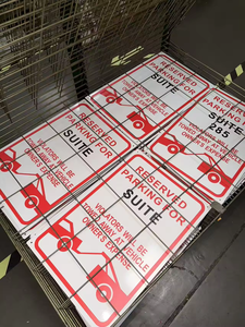 I dipendenti riservati solo al cartello di parcheggio in piedi ai trasgressori di Design in alluminio verranno rimorchiati le spese del proprietario con lo Slogan di avvertimento - Product Image 5