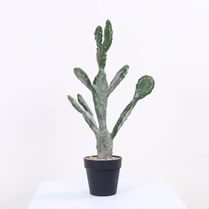 Cactus Artificial Dream Castle, Bonsái de PVC de 30cm-100cm, Planta Decorativa para Interiores, Decoración de Mesa o Suelo - Product Image 3