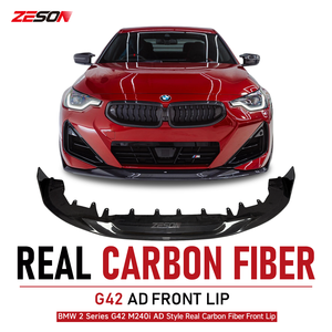 Lame avant en fibre de carbone sèche style AD pour BMW Série 2 G42 M240i 230i 220i Coupé M Sport <span class=keywords><strong>2022</strong></span>+ - Product Image 1