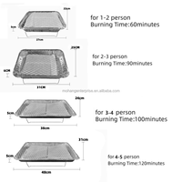 Barbecues jetables populaires, grilles à charbon de bois en aluminium à usage unique, grilles instantanées