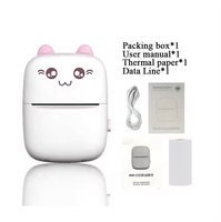 Mini Taşınabilir Termal Mürekkepsiz Etiket Yazıcısı USB Arayüzlü 1200mAh Pil 200dpi Kablosuz Termal Fotoğraf Yazıcısı Stokta