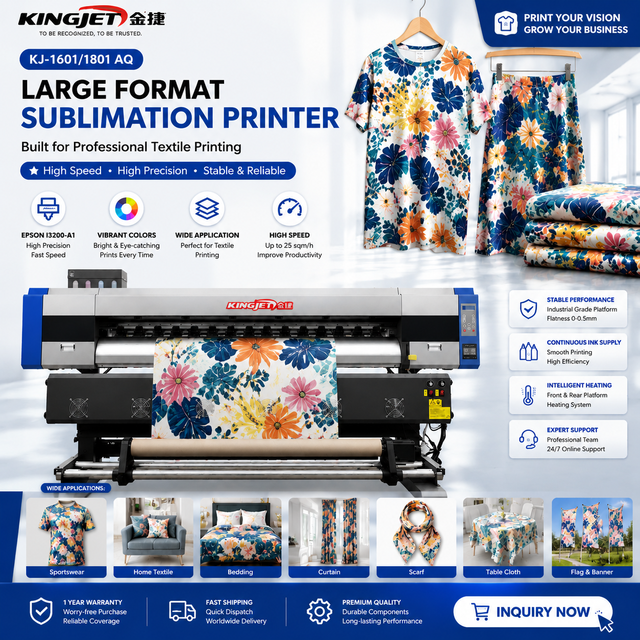 High Speed Automatic Flag Printing I3200 Head Sublimation Fabric Inkjet Printer
