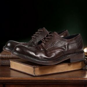 Elite Top Luxury Designer Premium Leather Men's Dress Casual Lace-up <b>Shoes</b> <b>Height</b> <b>Increasing</b> Waterproof for Autumn Daily Wear - Product Image 5