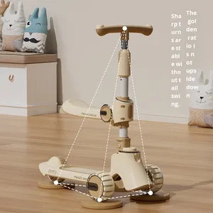 Scooter <span class=keywords><strong>Triciclo</strong></span> Plegable Tres en Uno para Niños, Diseño de 3 Ruedas con Cuerpo de Plástico, Educación Temprana, Venta al Por Mayor - Product Image 2