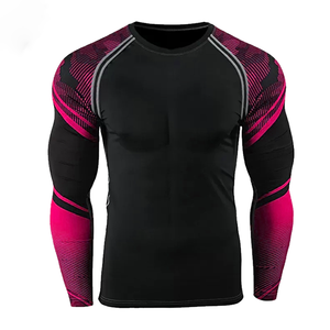 Camiseta de compresión deportiva para hombre, ligera, de secado rápido, transpirable, elástica en cuatro direcciones, de manga larga, transpirable, para hombre. - Product Image 5