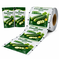 Rouleau de film d'emballage pour colza, imprimé en héliogravure personnalisé, résistant à l'humidité, flexible, laminé, pour sachets de graines de 100g