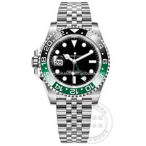 Orologi di Lusso Automatici Meccanici con Movimento Seiko, Acciaio Inossidabile 904L, GMT da <span class=keywords><strong>Uomo</strong></span>, Logo Personalizzato, Cronografo, Vetro Zaffiro, Superclone - Product Image 5