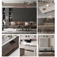 Xinyansu Yino – Dalle de pierre ardoise naturelle mate de luxe léger, comptoir personnalisé, îlot de bar, table basse, salle de bain, cuisine