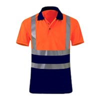Camiseta DE TRABAJO reflectante Hi Vis para hombre, camiseta Polo de seguridad con texto o logotipo personalizado para ropa de trabajo de seguridad de construcción de carreteras