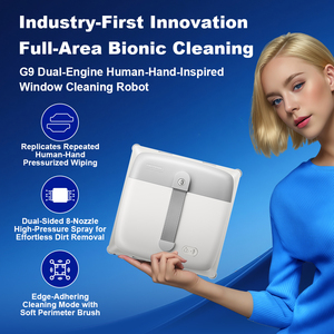 Window Cleaning Robot Liectroux G9, with 2 <b>Vibrating</b> Arms, 8-way Water Pump Spray,10kpa,frameless Works,app,voice Prompts - Product Image 4