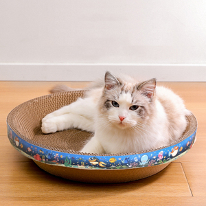 Oem lớn mèo đầu Hội Đồng Quản trị các tông giấy các tông mèo đầu Pad dễ thương Vòng mèo <span class=keywords><strong>scratcher</strong></span> - Product Image 2