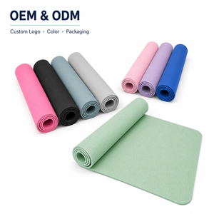 Tapis de sport en mousse TPE à cellules fermées, texture et logo personnalisés, 183x80cm, 6mm, rectangulaire, pour entraînement <span class=keywords><strong>d</strong></span>'équilibre, vente en gros, direct usine - Product Image 1
