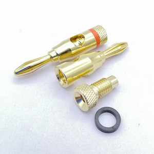 Conector Banana de Metal Chapado en Oro, Nuevo Conector de Altavoz Chapado en Oro y Cobre de 4MM, Conector Banana para Amplificador de Audio, Venta Directa de Fábrica - Product Image 2