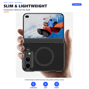 Funda Magnética de Lujo para iPhone Duo con Disipación de Calor y Diseño Calado Mate, con Cubierta Protectora para Carga Inalámbrica por Eje Central - Product Image 4