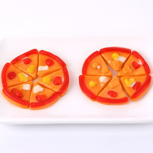 Vente en gros de bonbons gélifiés vitaminés aux saveurs de fruits assortis, sucrés et acidulés, certifiés Halal, en forme de pizza - Product Image 2