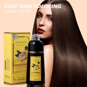 Shampoo colorant capillaire noir au gingembre en 5 minutes, marque OEM, fabricant de couleurs, étiquette privée, shampooing noir permanent au gingembre à action rapide - Product Image 4