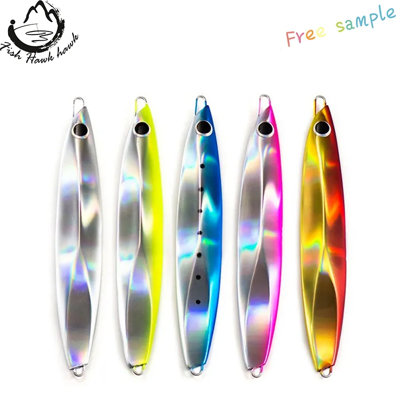 2020 New Model shore and slow pitch jigging lure 60g 80g 100g 120g 150g Trout Bass Bait Long Casting Metal Artificial lead fish