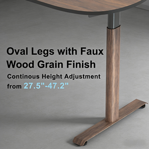 Escritorio Eléctrico Ergonómico Moderno Ovalado de 48x24 Pulgadas con Altura Ajustable, Escritorio de Oficina, Escritorio para Computadora para el Hogar y la Oficina - Product Image 5