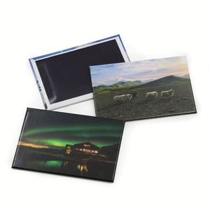 Nuevo Imán de Refrigerador de Metal con Fotos de Recuerdo Turístico Personalizadas, con Lámina Dorada - Product Image 2