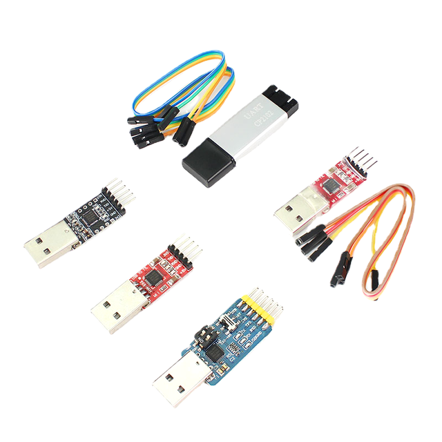 CP2102 module USB to TTL UART Module 5Pin 6Pin Serial Converter STC Replace FT232 Aluminum shell CP2102 USB 2.0