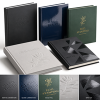 Service d'impression de livres reliés personnalisés avec pelliculage mat brillant, gaufrage à chaud et finition UV sélective