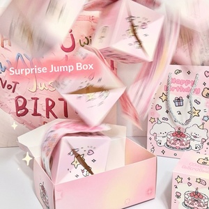 กล่องเซอร์ไพรส์วันเกิดพร้อมฟังก์ชั่นระเบิดและกระโดด - ของขวัญสุดโรแมนติกสำหรับแฟนสาวและคู่รัก กล่องของขวัญแบบปรับแต่งได้ ถุงของขวัญ - Product Image 3