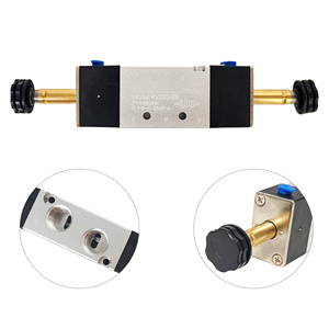 วาล์วควบคุมโซลินอยด์แบบนิวแมติก 1/4 นิ้ว 4V220-08 แบบควบคุมสองทาง 0.15~0.8Mpa - Product Image 5