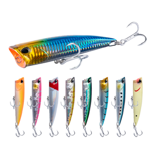 Señuelo de Pesca Tipo Popper de Superficie, 9.5cm, 12g, Cebo Duro para Agua Salada, para Pesca de Arrastre, Pesca de Grandes Peces - Product Image 1