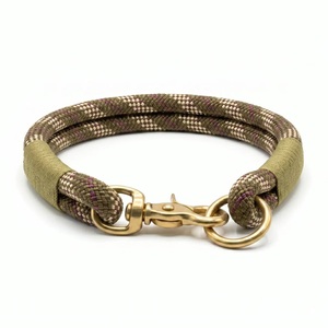 Collier pour chien en corde durable de luxe, style héritage britannique, avec détail en tweed écossais, fait main, pour chiens de petite, moyenne et grande taille - Product Image 1