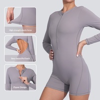 Combinaison de yoga personnalisée pour femme, dos ajouré, sans couture, séchage rapide, effet push-up et sculptant, pour Pilates et entraînement