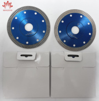 Lames de scie diamantées circulaires de qualité industrielle, 115 mm, blanches, 24 dents, coupe multifonctionnelle du béton, du granit, OEM Hongxing