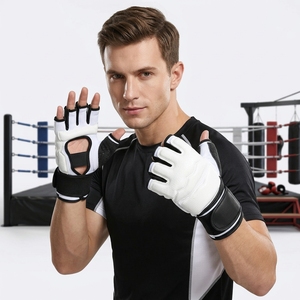 <span class=keywords><strong>Gants</strong></span> de <span class=keywords><strong>MMA</strong></span> professionnels Fanshi, fabrication de qualité, matériau durable, paume en mesh respirant, pour combats en cage. - Product Image 6