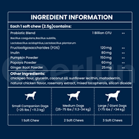 Friandises Probiotiques Personnalisées pour Chiens : Soutien Digestif, Santé Intestinale, Immunité, Équilibre Quotidien, Compléments de Soins pour Animaux de Compagnie
