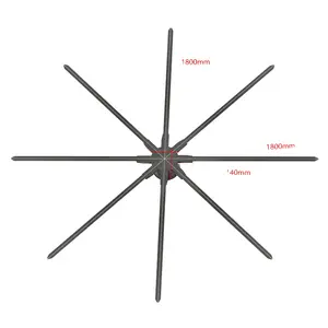 42 52 65 72 100cm 광고 기계 3D 팬 홀로그램 광고 장비 광고에 대 한 매력적인 비주얼